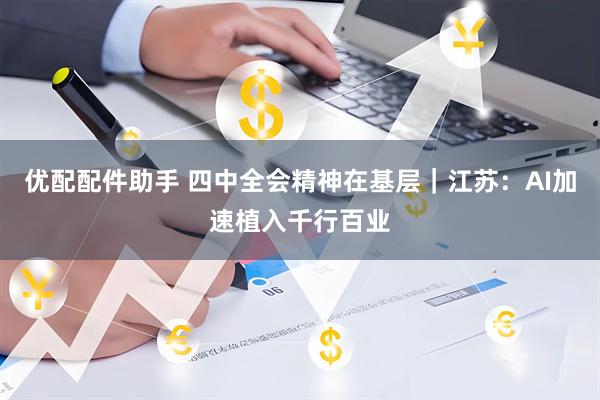 优配配件助手 四中全会精神在基层｜江苏：AI加速植入千行百业